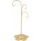 Bard's Filigree 3 Arm Gold-toned Ornament Stand, 12.75" H x 5" W x 5" D